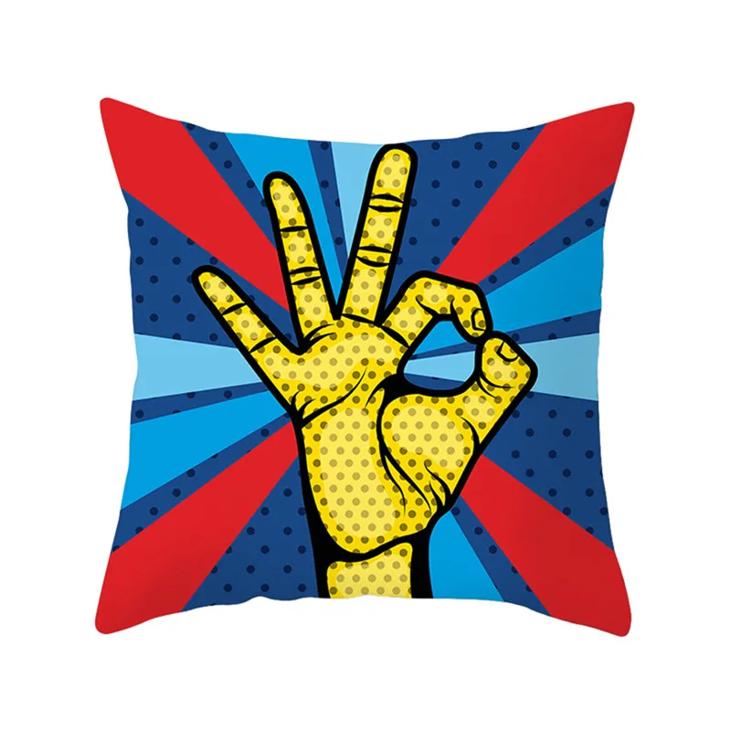 

Fuwatacchi Simple Geometric Cushion Cover Love Dot Wave Soft Throw Pillow Cover Sofa Chair Decorative Pillows Case Pillowcase