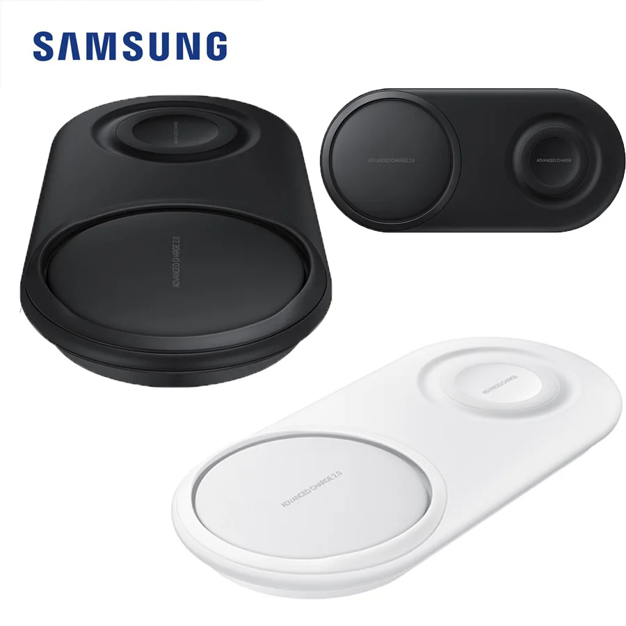 

original samsung Qi dual wireless charger quick fast charge 2.0 Dual item wireless charging base 2019 For Galaxy S10 e s9 s8