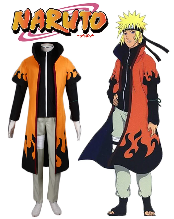 Free Shipping Naruto Uzumaki Naruto Sixth Hokage Uniform Anime