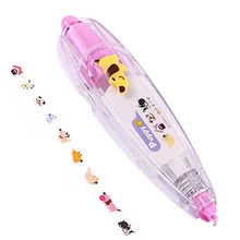 5X Kawaii животные пресс тип декоративная Корректирующая лента дневник канцелярские принадлежности Школьные принадлежности желтый собака