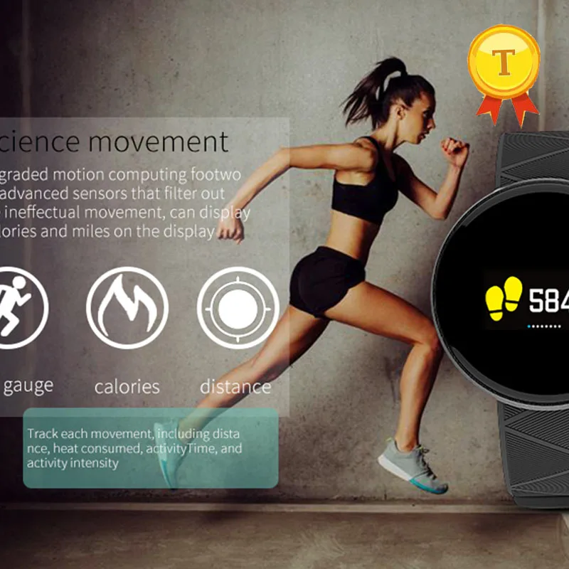 Bluetooth Smart Band сердечного ритма умный Браслет крови Давление Фитнес трекер сна монитор Цвет Экран Смарт-часы PK mi band2