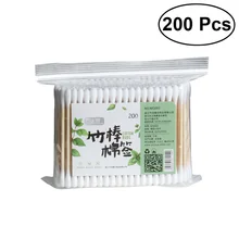 200 шт ватные палочки с двойным наконечником, многоцелевой ватные палочки, тампоны для красоты, очищающее средство для макияжа