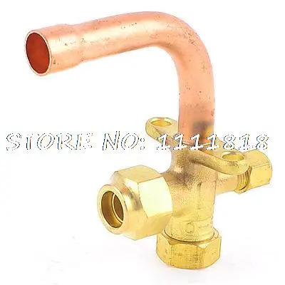 

12.5mm Bend Flare Tube 1/2"PT 3 Way Air Conditioner Control Valve