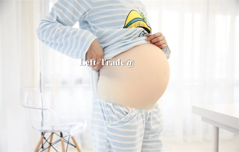 

5~7 months hot sale realistice silicone belly fake pregnant bump artificial belly for shelmale