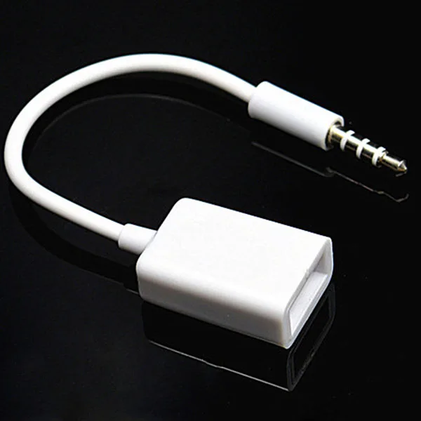 Автомобильный 3,5 мм штекер AUX аудио разъем USB Женский конвертер кабель MP3 автомобильные аксессуары UY8