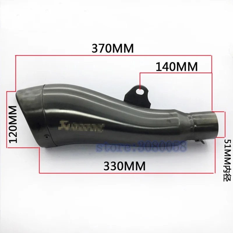 Silenciador de Escape Universal para motocicleta GP Escape Pipe Street Dirt Bike Racing Motorbike DB killer para nmax er6n ktm exc pit bike