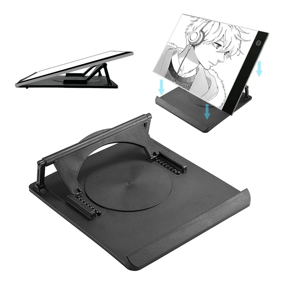 

A3 A4 size light Pad Box Tablet multifunction rotate 360 adjustment LED drawing board light tracking holder rotates