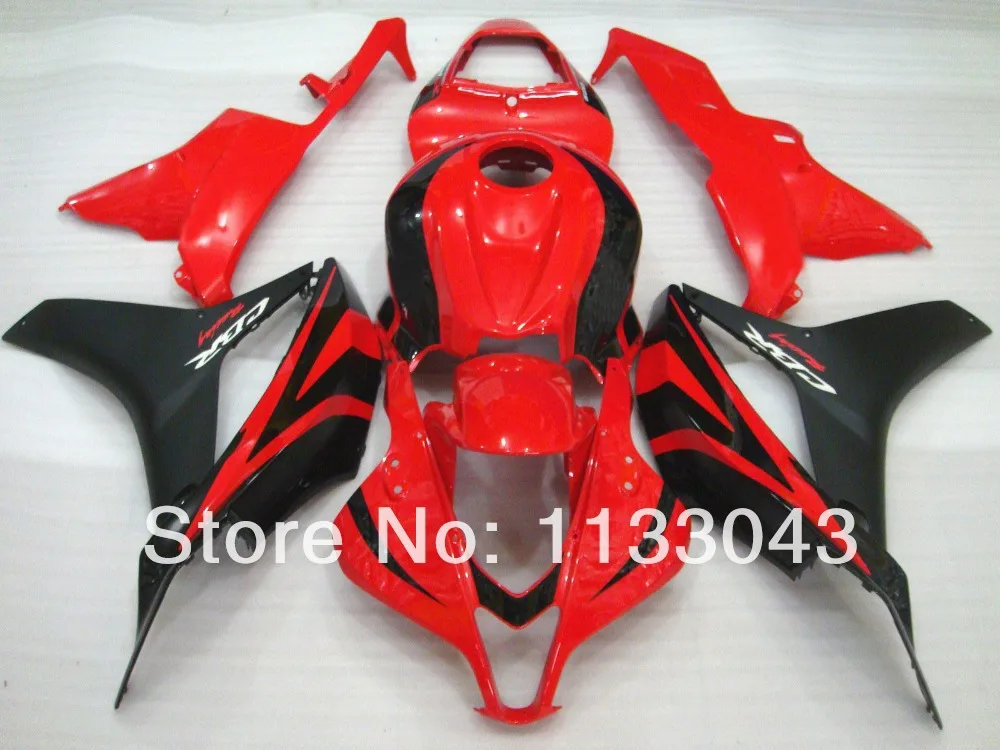 OEM_Quality 100% набор обтекателей для красного и черного цвета HONDA CBR 600 RR 2007 2008 F5 07 08 CBR600RR