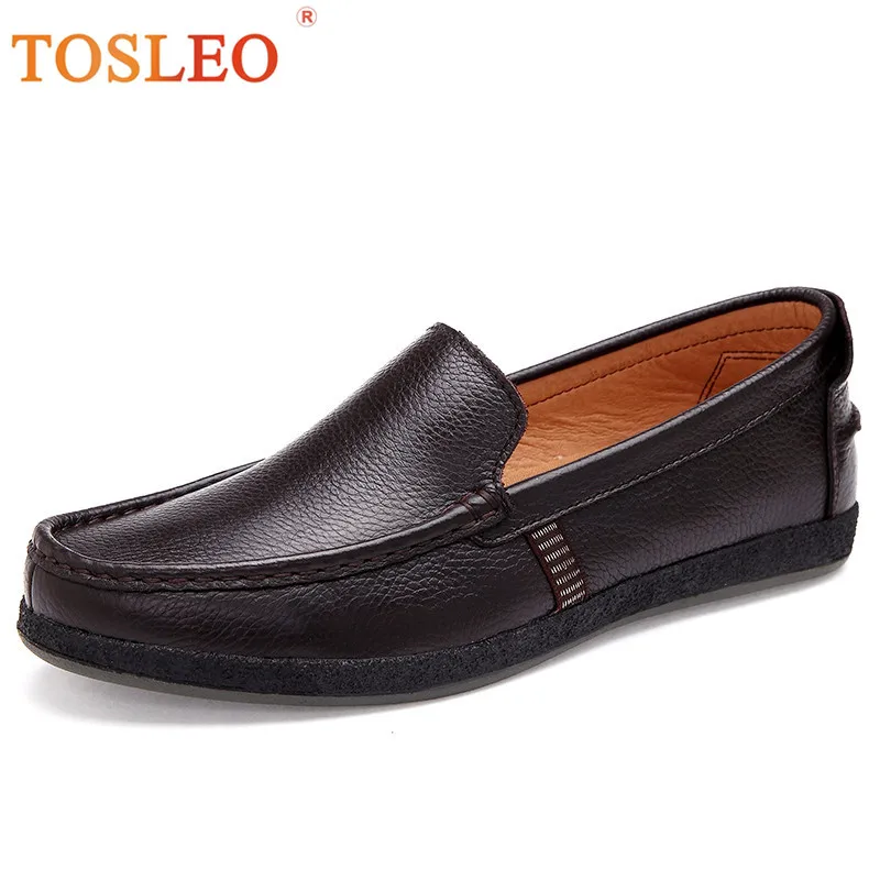 

38-47 Leather Shoes Men Big Size Slip On Men Leather Shoes Soft Comfortable Men Shoes Casual