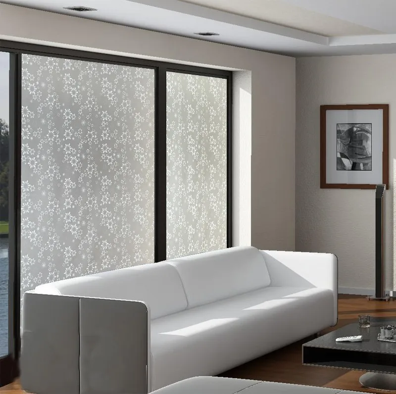 Snow design 45x400cm white living room sliding door Glass