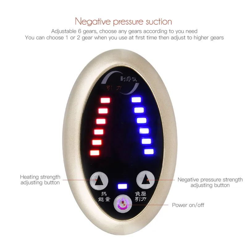 Electric Cupping Stimulate Acupoint Detoxification Massager Guasha Scraping Heat Massage Negative Pressure Acupuncture Therapy 0