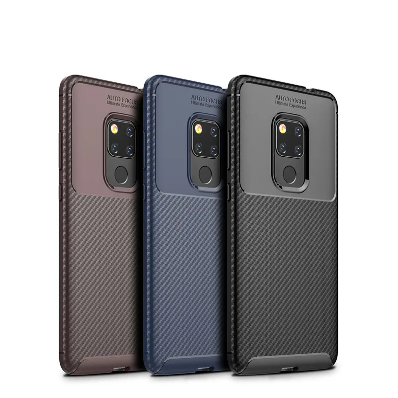 Carbon Fiber Shockproof Armor Cases For Huawei Y9 Y6 Y5 2018 Honor 8X 8XMax Honor Play 7A Note10 P20 P10Lite Plus Mate10ProCase (16)