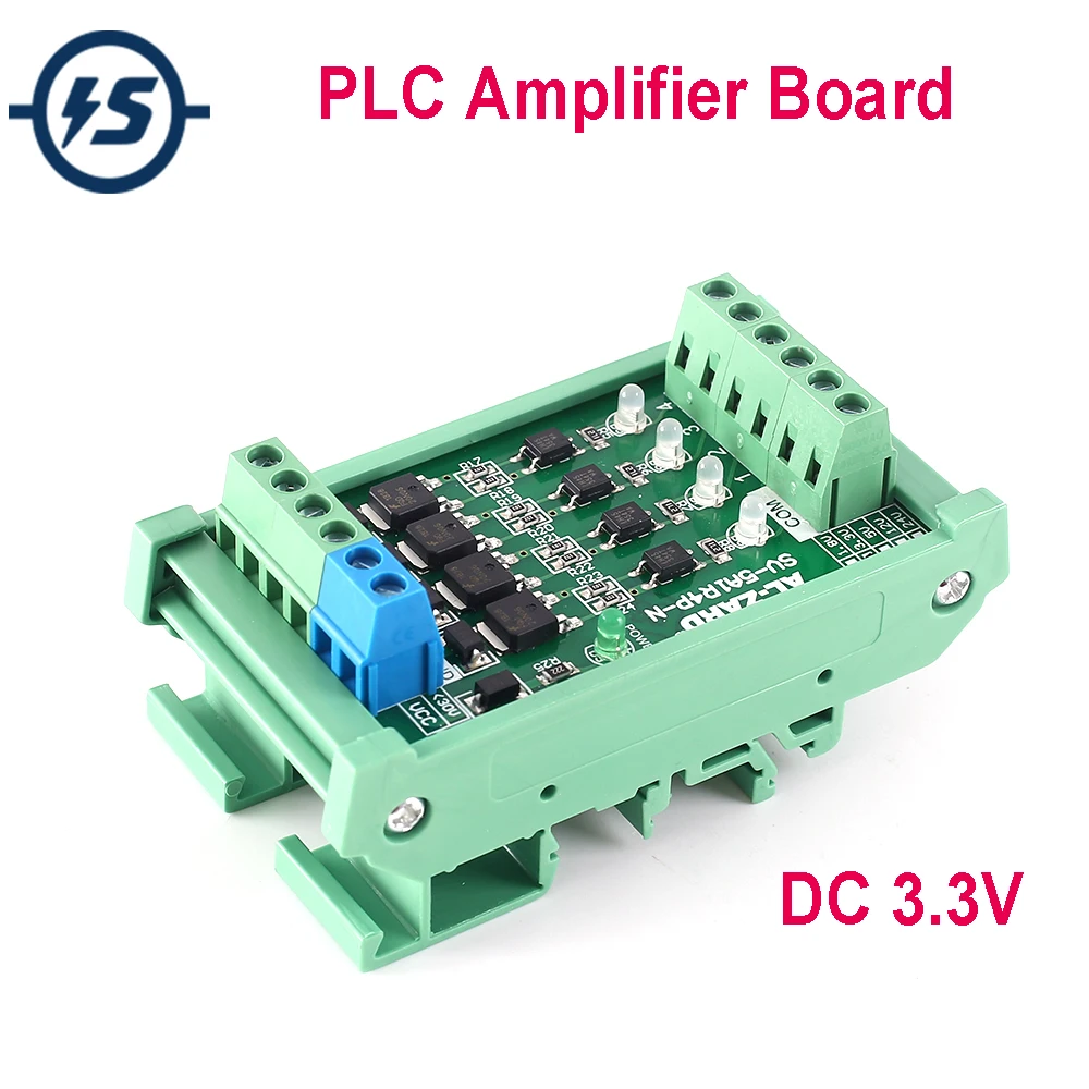 4 канальный PLC усилитель постоянного тока 3 В оптический изолятор NPN плата