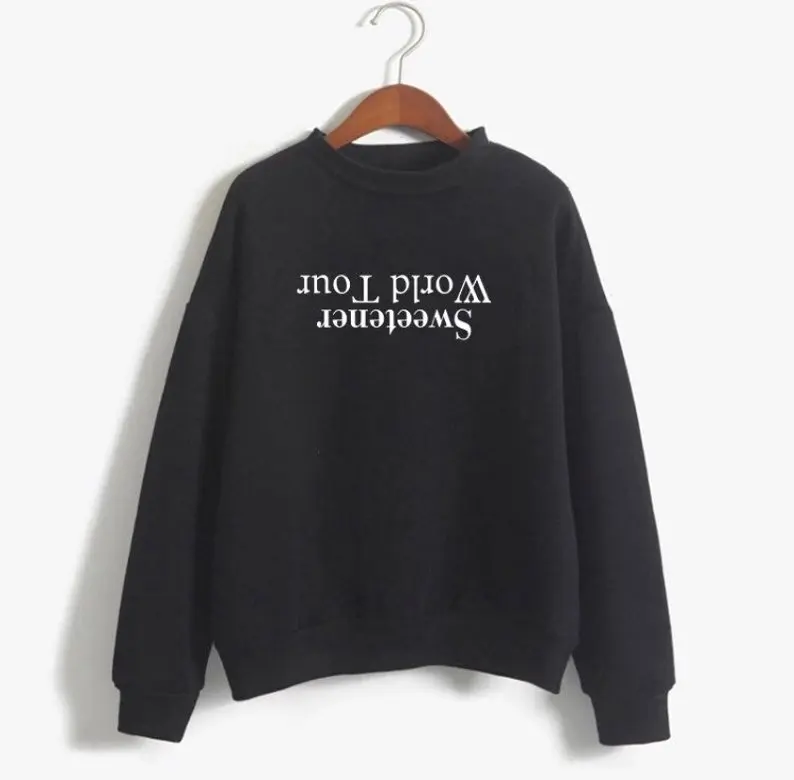 

Sugarbaby New Arrival Sweetener World Tour Ariana Grande Sweatshirt Long Sleeve Fashion Jumper Ariana Grande Pullover dropship