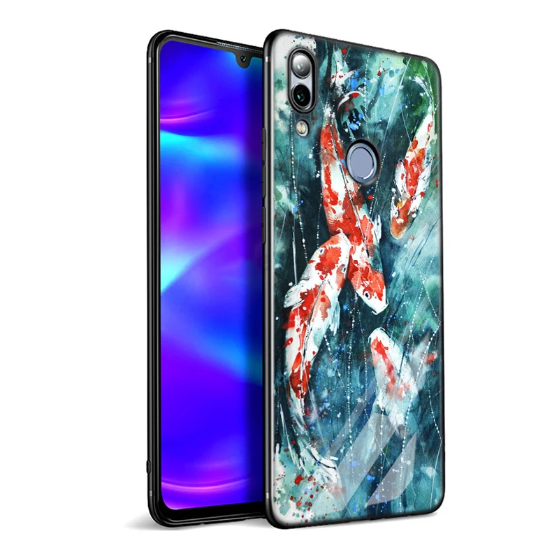 Черный силиконовый чехол Китайские Рыбы Koi для Samsung Galaxy Note 10 9 8 Pro M30 M20 S10E S10 5G S9 S8 S7