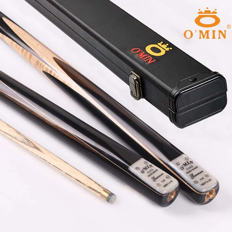 

2019 Handmade Gunman O'MIN One Piece Billiards Snooker Cue 9.5mm 10mm Tip with Snooker Cue Case China