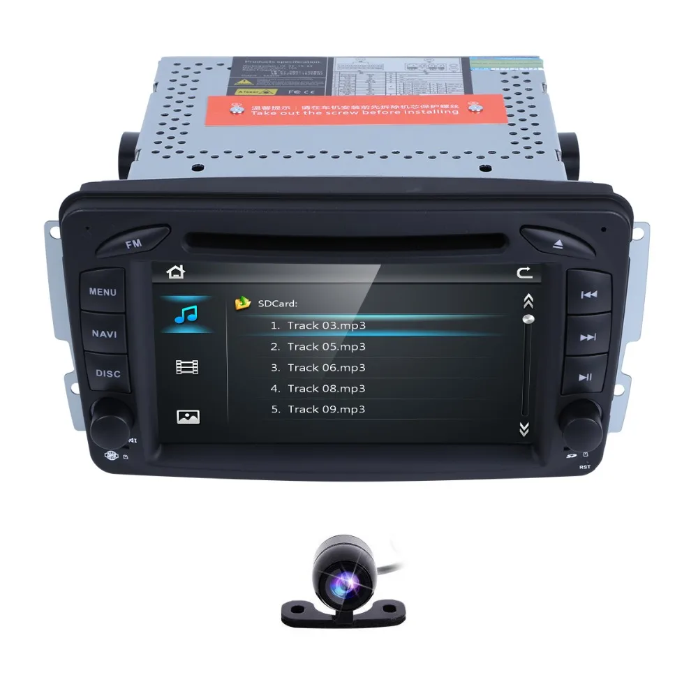 Top 2 Din Stereo audio 7" Car DVD Radio player For Mercedes Benz CLK W209 W203 W208 W463 Vaneo Viano Vito Free Camera +8 GB map card 3