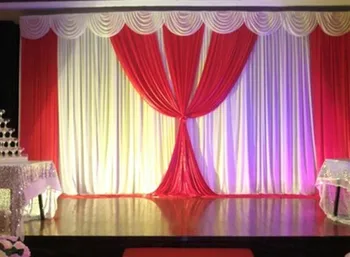 

Tiffany Wedding Backdrop with white swags Wedding Decoration