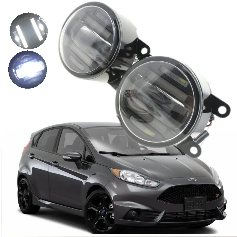 Для Ford Fiesta/Fiesta ST 2013-2016 2 в 1 18 Вт светодиодные противотуманные фары белые