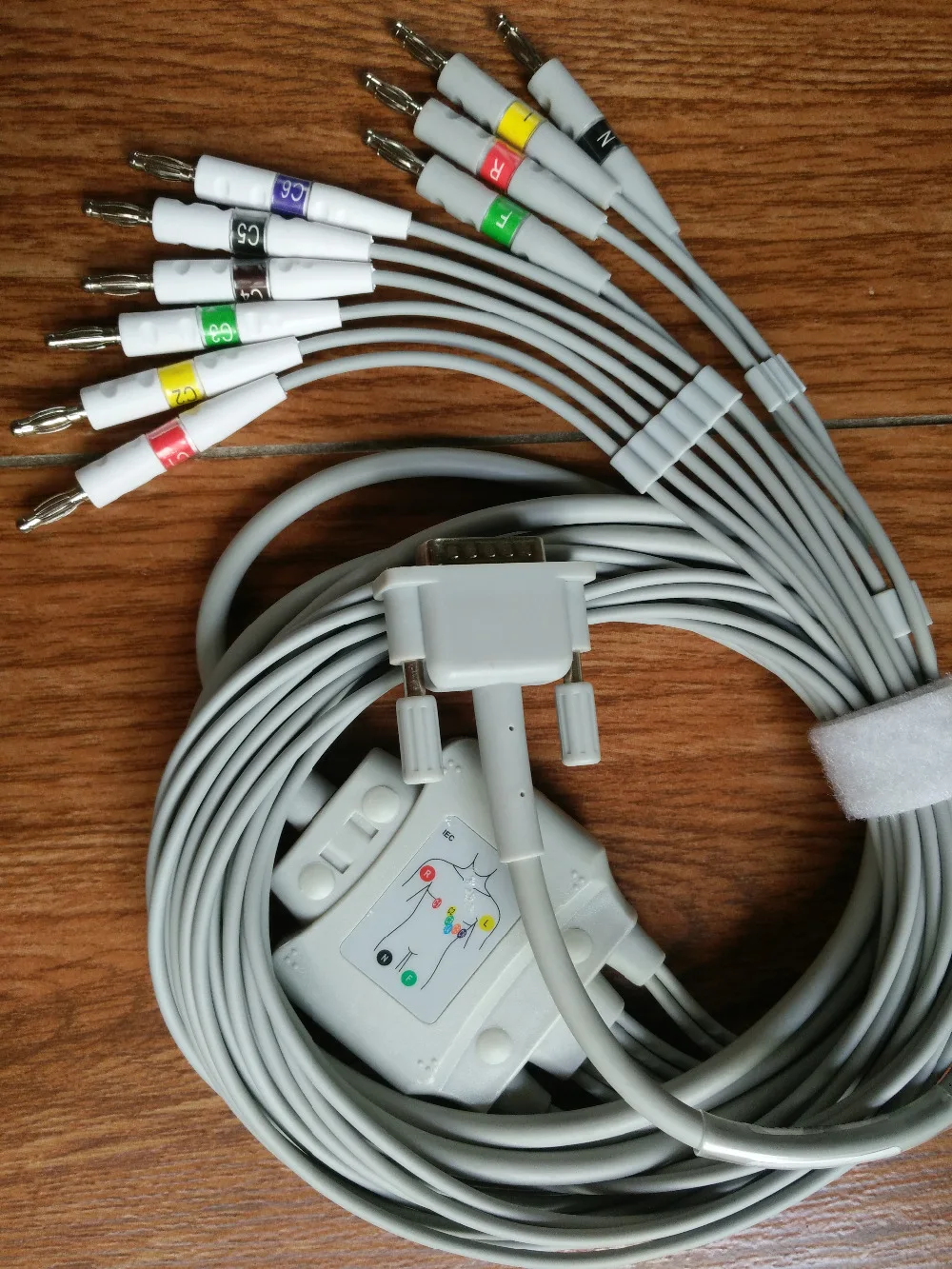 Free Shipping Compatible For Bionet Cardiocare 2000 CardioTouch3000 one piece 10leads ECG cable with leadwire 4