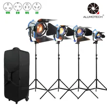 ALUMOTECH как Arri диммер встроенный 150+ 300+ 650+ 1000 Вт вольфрамовый Точечный светильник Френеля+ Воздушная подушка стандарт x4+ чехол для камеры видеостудии