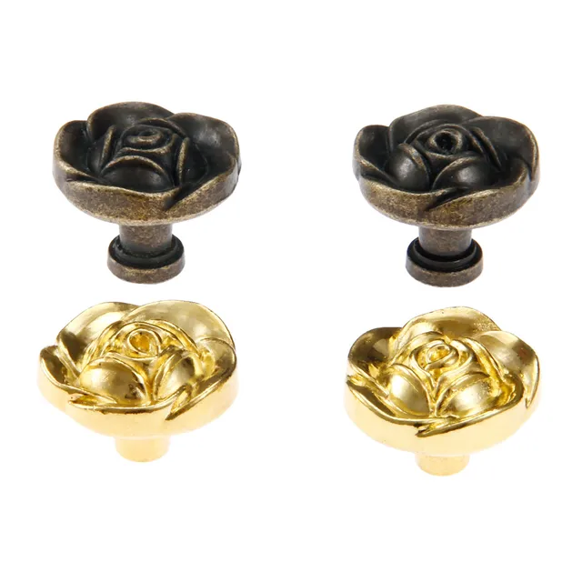 Best Price DRELD 1Pc Bronze/Gold Furniture Handle Rose Knobs Cabinet Handles Door Cupboard Drawer Kitchen Pull Furniture Hardware 31*27mm Best Price DRELD 1Pc Bronze/Gold Furniture Handle Rose Knobs Cabinet Handles Door Cupboard Drawer Kitchen Pull Furniture Hardware 31*27mm