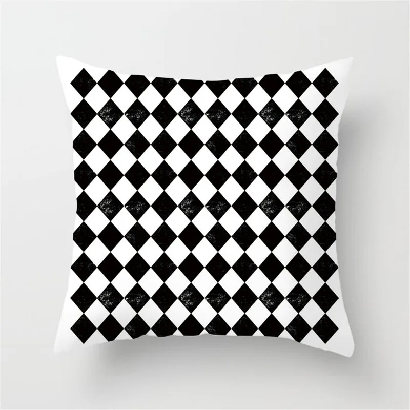 Fuwatacchi белый черный геометрический чехол для подушки в горошек со звездами и полосками, чехол для подушки для дома, дивана, стула, автомобиля, декоративные подушки - Цвет: 19