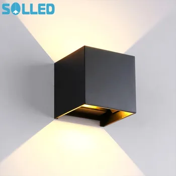 

SOLLED Waterproof Cube LED Wall Lamp Adjustable Aluminum Modern Home Lighting Outdoor Industrial Decor Bathroom Light
