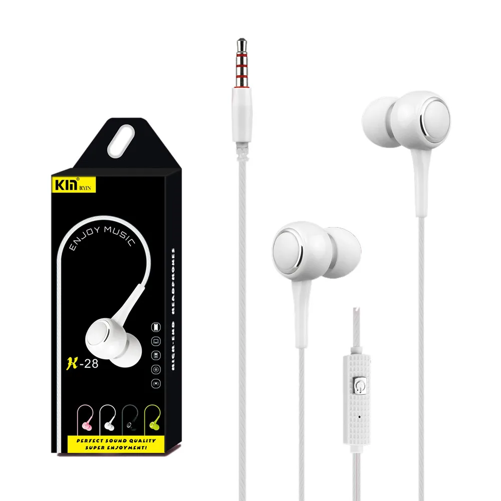 

New Universal Portable Sport Music 3.5mm In-Ear Stereo Earbuds Earphone With Mic For Cell Phone For Cell Phone