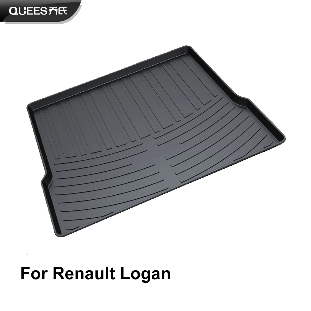 Коврик для багажника QUEES Renault Logan Mk2 2012 2013 2014 2015 2016 2017 Heavy Duty liner TPO Rubber под заказ| |