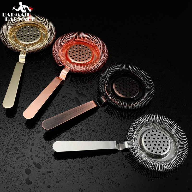 1 Piece Hot Sales Sprung Bar Cocktail Strainer 304 Stainless Steel