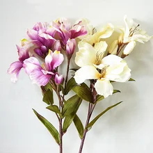 1 шт шелковые дикие лилии искусственные листья цветов для вечерние Цветочные украшения для дома Свадебные украшения декоративный искусственный цветок 52074