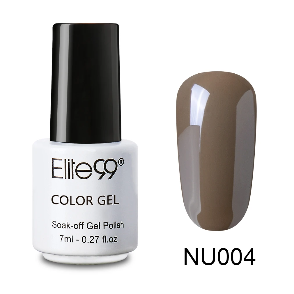 Elite99, Классическая серия телесного цвета, 1 шт., 7 мл, Гель-лак для ногтей, дизайн ногтей, маникюр, грунтовка, модный Гель-лак, 24 цвета - Цвет: NU004
