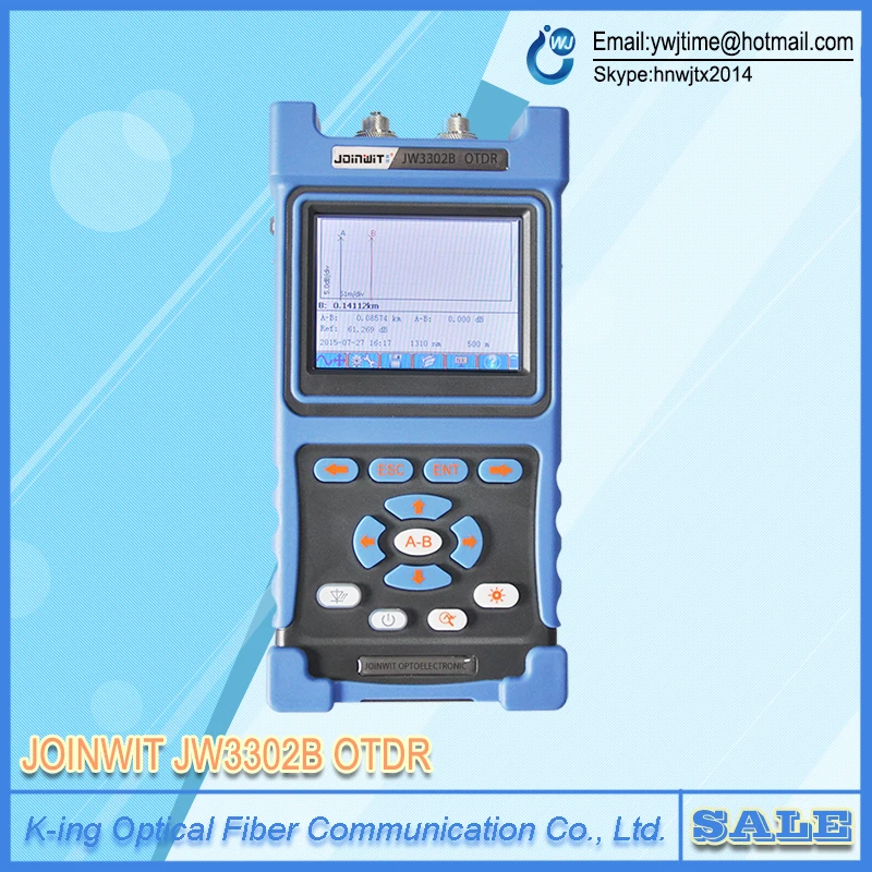

JOINWIT JW3302B OTDR Optical time-domain reflectometer JoinWit JW3302B Handheld Optical OTDR FTTX SM 1310/1550nm 30/28dB