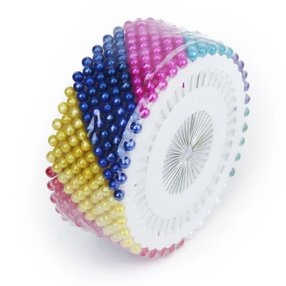 480pcs Decorative 3mm Manmade Pearl Straight Head Pins Dressmaking