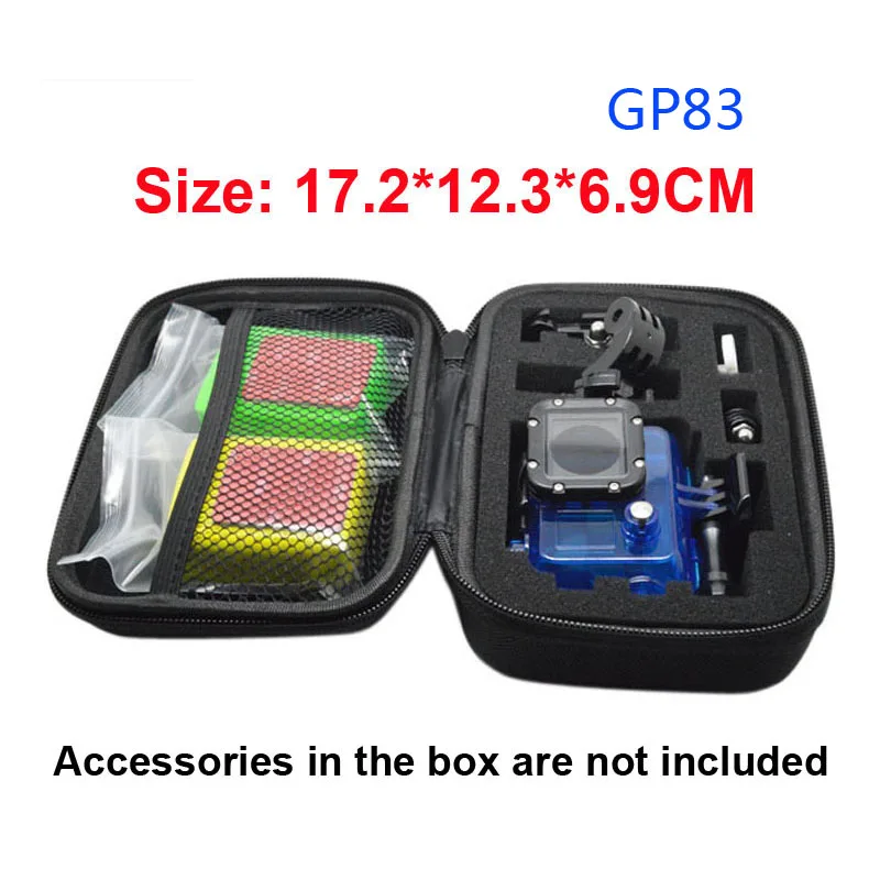 Спортивные Камера аксессуары на открытом воздухе EVA Collecting коробка для Go Pro Hero 3+/3/2/1 GITUP SJ4000, Размеры: 17,2*12,3*6,9 см