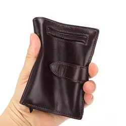 Из натуральной кожи Для мужчин бумажник моды портмоне для Для мужчин Мужской Малый короткий кошелек держатель для карт монет Карманный