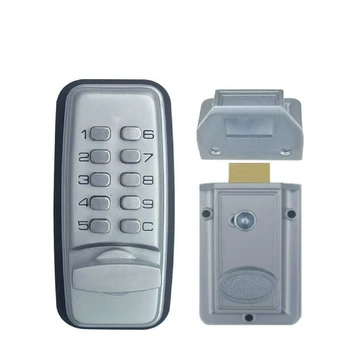 

Keyless Digital Machinery Code Keypad Password Entry Door Lock With Rim Lock Latch