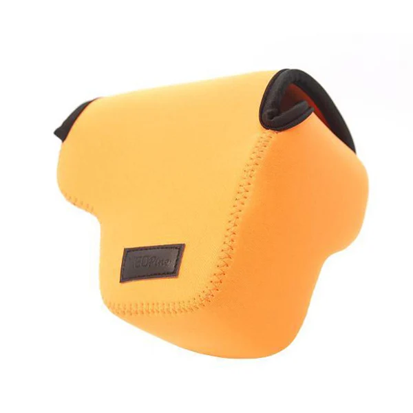 Портативная Неопреновая мягкая сумка для камеры для sony Cyber-Shot DSC-RX10 RX10M2 RX10II H200 HX200 HX100 чехол для камеры защитный чехол - Цвет: Оранжевый