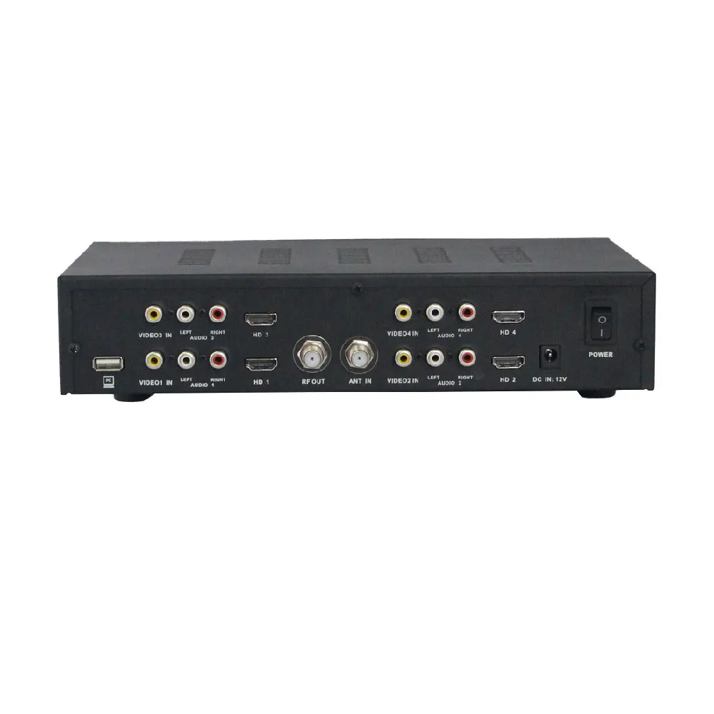 Оригинал Satlink WS 7990 4 маршрут DVB T модулятор AV HD Четыре маршрутизатор DM цифровой RF