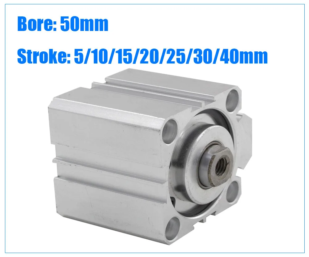 Внесение изменений в Тип пневматический цилиндр 40 мм Диаметр 5/10/15/20/25/30/40/50 мм ход Алюминий сплава двойного действия Воздушный баллон