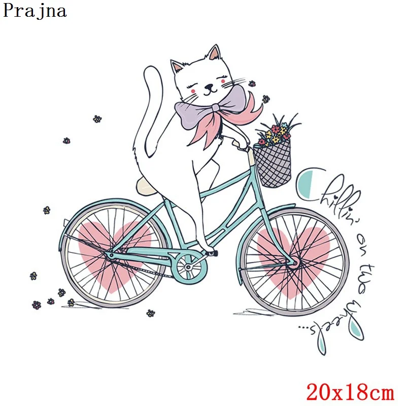 Prajna японский счастливый кот Горячие виниловые пластыри красный цвет сливы железные пластыри богатство теплопередача для одежды DIY наклейки сумки - Цвет: Антикварное серебро
