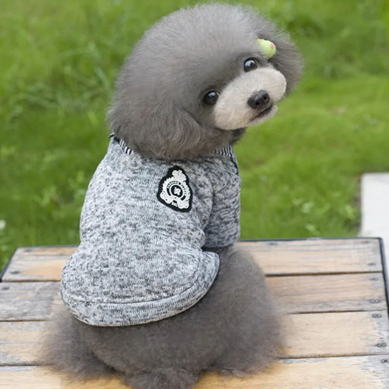 Джентльмен собака свитер для Одежда для маленькой собаки зимняя теплая одежда Чихуахуа Пальто футболка для питомца щенка свитер наряд Одежда для собак