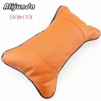

2pcs artificial leather neck headrest breathable car pillow for Acura RLX CL EL CSX ILX MDX NSX RDX RL SLX TL TSX Vigor ZDX