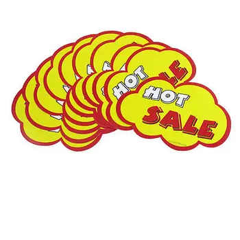 

10 Pcs Shops Hot Sale Printed Cloud Shaped Brim Advertising Pop Price Tags