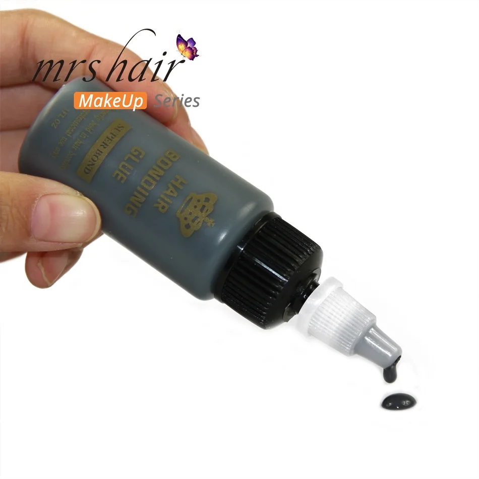 MRS HAIR Hair Bonding Glue Double Hair Weaves Adhesives Glue 1pc Perfectly Hold Virgin Hair Black White Super Bond 1oz 2oz 4oz