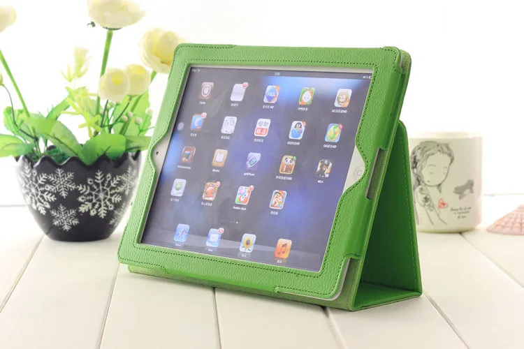 Чехол для планшета ipad 2/3/4 9 7 '' кожаный Смарт-держатель личи 2 3 4 чехол с