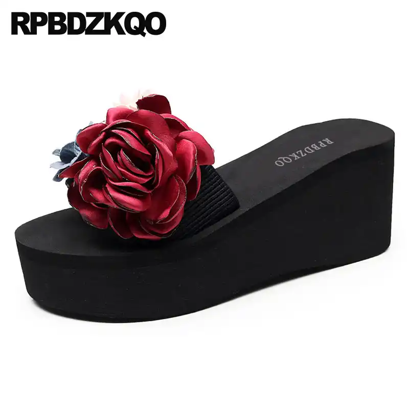 flip flops with flowers
