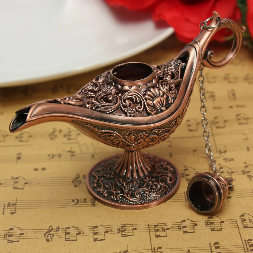 

Hot High quality 12cm Magic Lamp Fairy Tale Magic Lamps Tea Pot Lamp Vintage Toys Home Decoration Ornament For Children Gifts