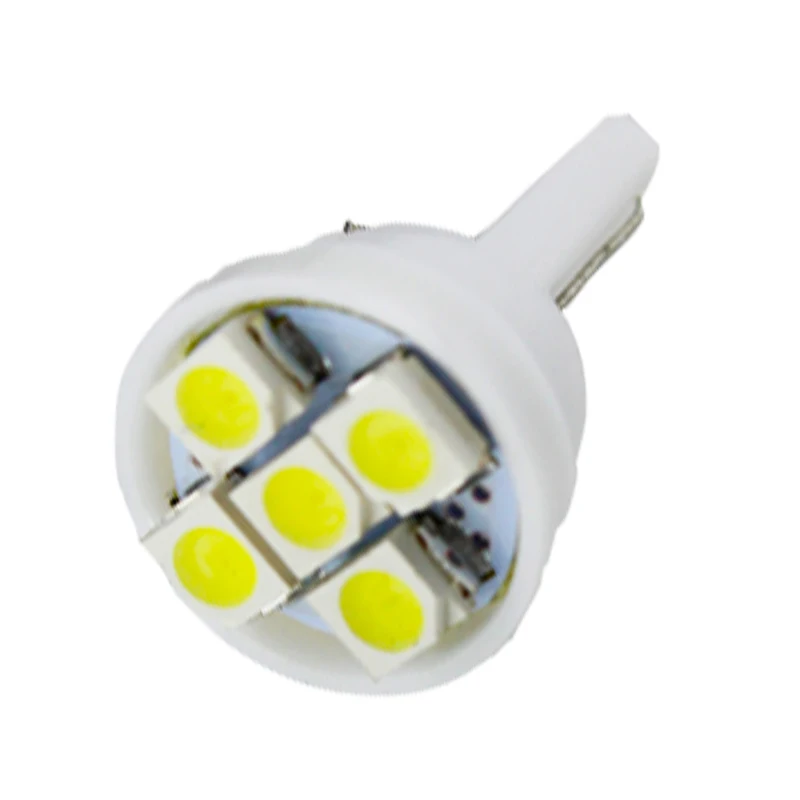 50pieces T10 1210 5 SMD LED Wedge Car Light Bulb Lamp 3528 194